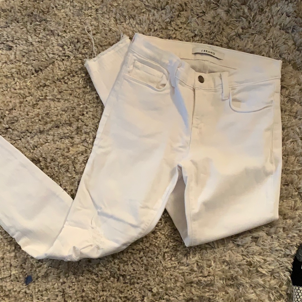 J Brand White Skinny Jeans